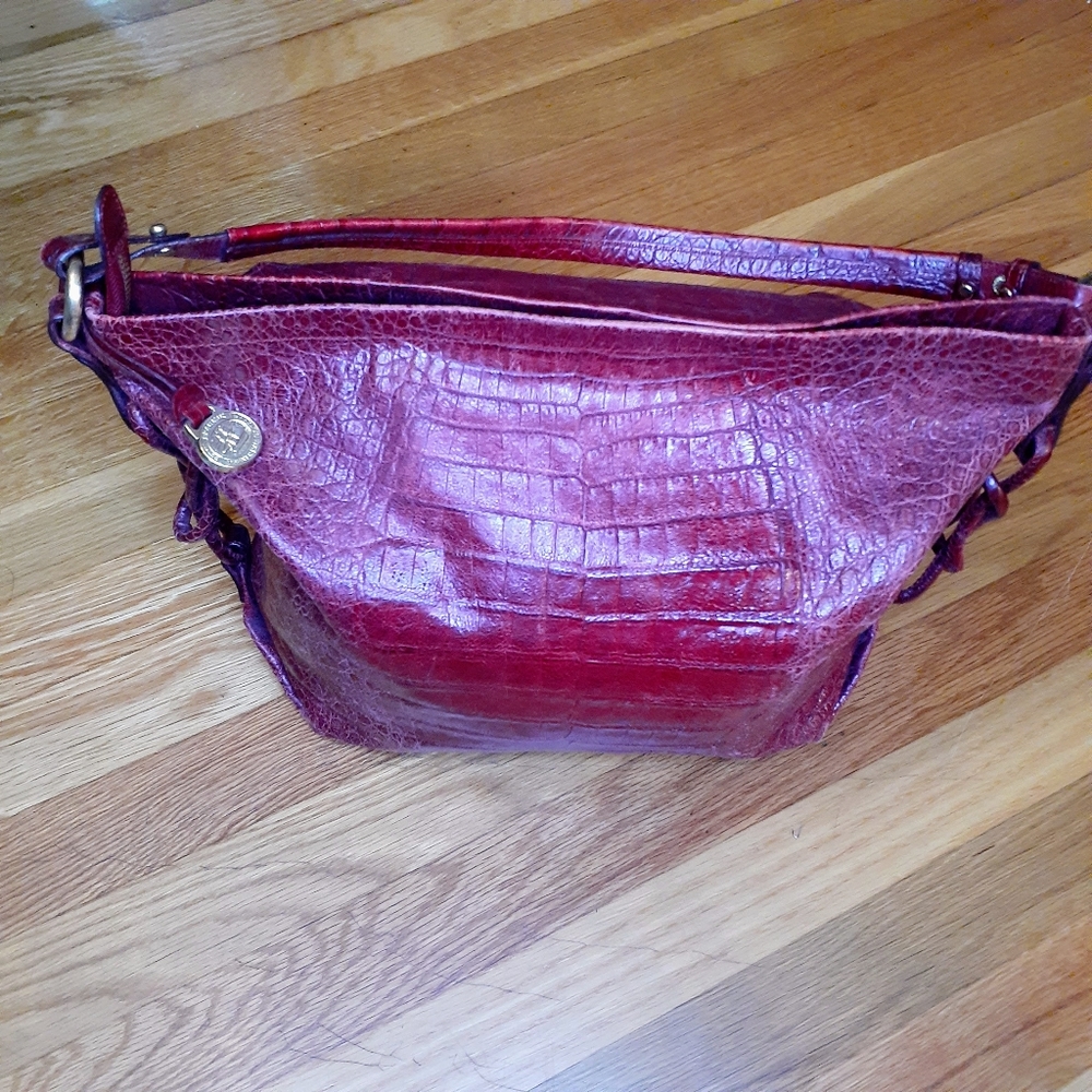 BRAHMIN Burgundy Leather  Purse BRAHMIN SZ OS